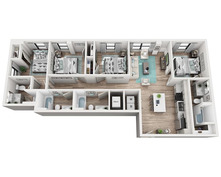 The Mack floor plan