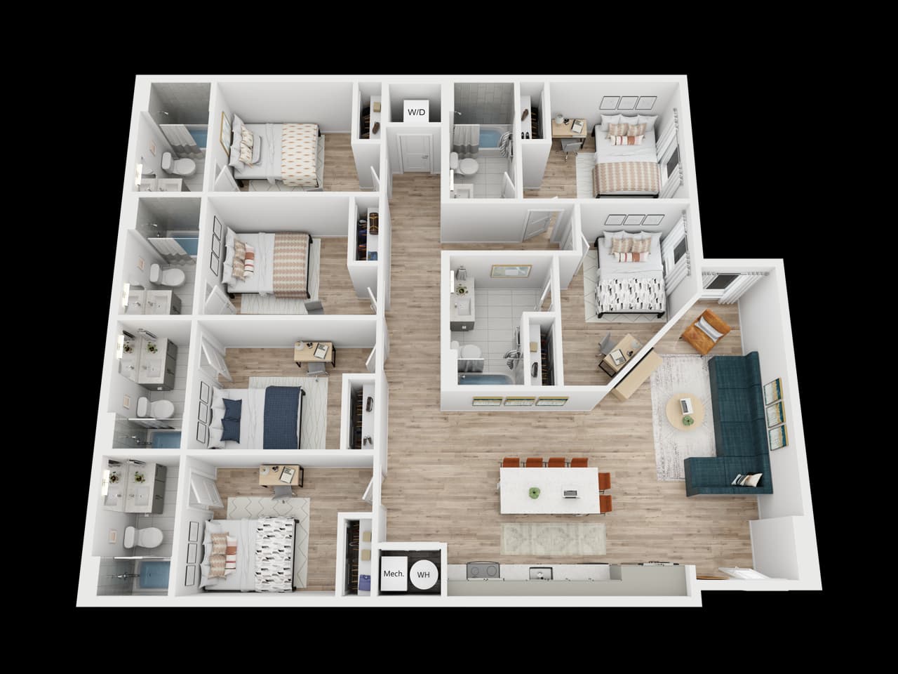 The Santa Fe floor plan