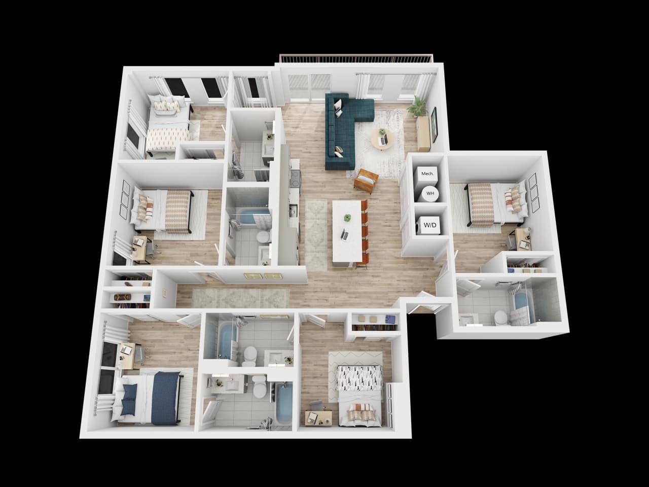 The Southwestern floor plan