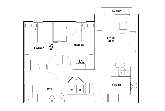 2X1-B floor plan
