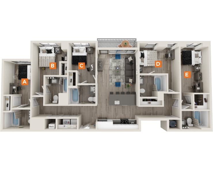 E1 floor plan
