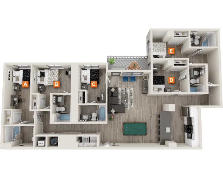 E3 floor plan