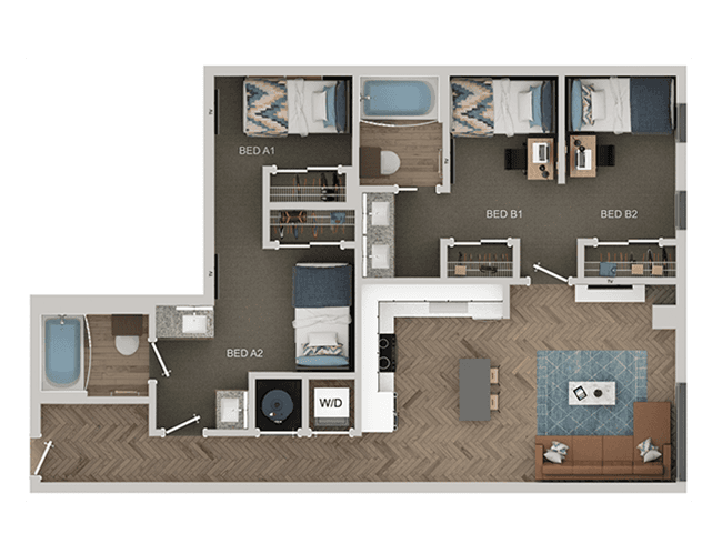 B8 Deluxe floor plan