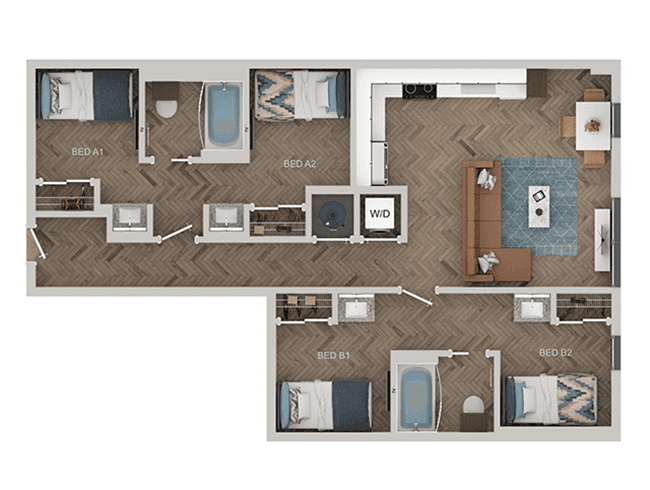 B9-Shared floor plan