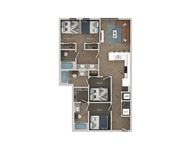 C2-Shared floor plan