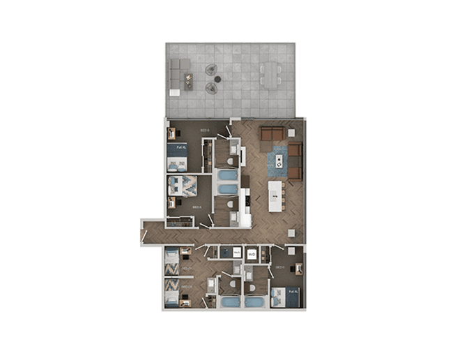 D2-Shared floor plan
