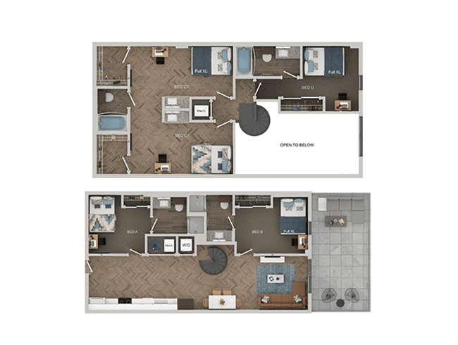 TH D4-Shared floor plan